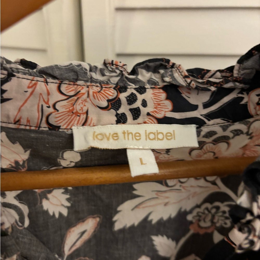 Anthropologie Love the Label Cotton Lace Button Down - Picture 6 of 9